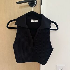 Aritzia Babaton Collar Neck Crop Top
